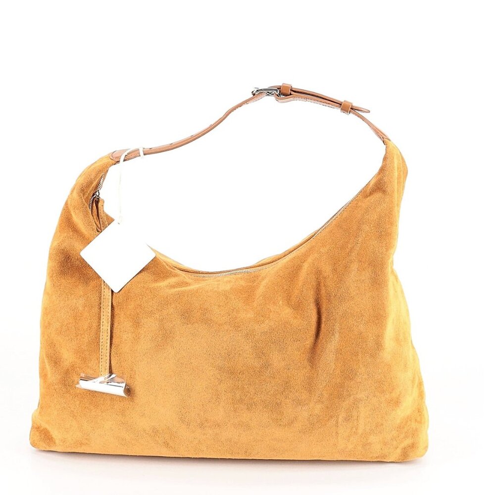 Liffner Pillow Suede Hobo Bag in Beige NWT - Picture 3 of 6